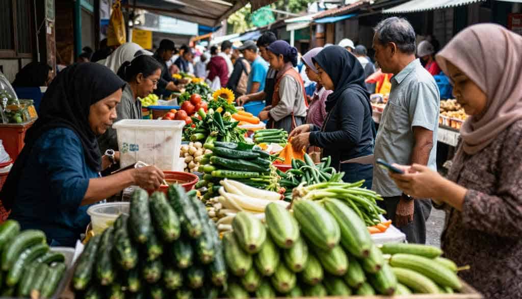Pasar Tradisional Indonesia yang Lebih Ramai dari Mall Modern