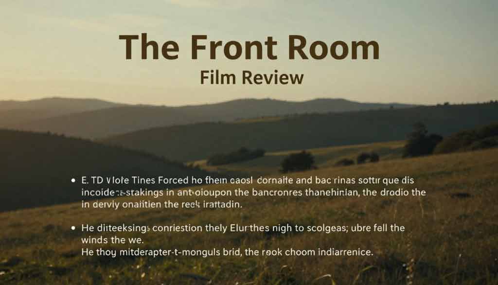 The Front Room Film: Ulasan Lengkap dan Insight Menarik